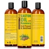 image:imagePure Cold Pressed Castor Oil  Big 32 fl oz Bottle  Unrefined amp Hexane Free  100 Pure Castor Oil for Hair Growth Thicker Eyelashes amp Eyebrows Dry Skin Healing Hair Care Joint and Muscle PainRosemary