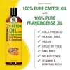 image:imagePure Cold Pressed Castor Oil  Big 32 fl oz Bottle  Unrefined amp Hexane Free  100 Pure Castor Oil for Hair Growth Thicker Eyelashes amp Eyebrows Dry Skin Healing Hair Care Joint and Muscle PainFrankincense