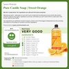 image:imageSeven Minerals EWG Verified Castile Soap  1 Gallon No Palm Oil Unscented Mild amp Gentle Skin Cleaning For Sensitive Skin Baby Wash Soothing Non GMO amp Vegan Formula with Organic Carrier OilsOrange