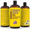 image:imageSeven Minerals Pure Cold Pressed Grapeseed Oil  Big 32 fl oz Bottle  NonGMO Hexane Free Natural amp Lightweight Grape Seed Oil for All Skin Types amp Hair Perfect for Massage Therapy amp Aromatherapy