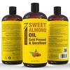 image:imageSeven Minerals Pure Cold Pressed Sweet Almond Oil  Big 32 fl oz Bottle  Unrefined amp100 Natural  For Skin amp Hair with No Added Ingredients  Perfect Carrier Oil for Essential Oils32 Fl Oz Pack of 1