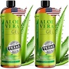 image:imageSeven Minerals Aloe Vera Gel with Freshly Cut Pure Organic Aloe  1 Gallon  HighestQuality Texas grown Vegan Unscented  For Face Skin Hair  Bulk DIY 128 Fl Oz12 Fl Oz Pack of 2