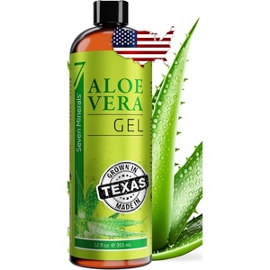 image:imageSeven Minerals Aloe Vera Gel with Freshly Cut Pure Organic Aloe  1 Gallon  HighestQuality Texas grown Vegan Unscented  For Face Skin Hair  Bulk DIY 128 Fl Oz12 Fl Oz