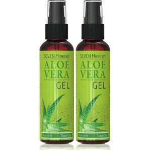 image:imageSeven Minerals Aloe Vera Gel with Freshly Cut Pure Organic Aloe  1 Gallon  HighestQuality Texas grown Vegan Unscented  For Face Skin Hair  Bulk DIY 128 Fl Oz2 Fl Oz Pack of 2
