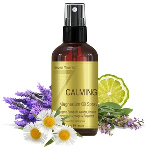 image:imageSeven Minerals Calming Magnesium Spray  100 Percent Natural Essential Oils Blend  Made in USA Lavender Roman Chamomile Clary Sage and Bergamot  eBook Included New