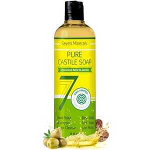 image:imageSeven Minerals EWG Verified Castile Soap  1 Gallon No Palm Oil Unscented Mild amp Gentle Skin Cleaning For Sensitive Skin Baby Wash Soothing Non GMO amp Vegan Formula with Organic Carrier OilsUnscented