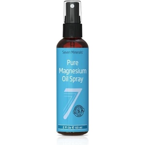 image:imageSeven Minerals Magnesium Oil Spray for Sleep Leg Cramps amp Feet Big 12 oz  USPgrade magnesium chloride Extra Strength for restless legs sore muscles amp calm sleep Made in USA About 33000mg of Mg2 Fl Oz Pack of 1