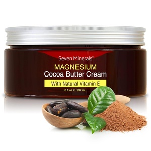 image:imageSeven Minerals Natural Magnesium Cream With Moisturizing Organic Cocoa Butter amp Vitamin E  No Harmful Ingredients USA Made Safe for Kids 8 fl oz