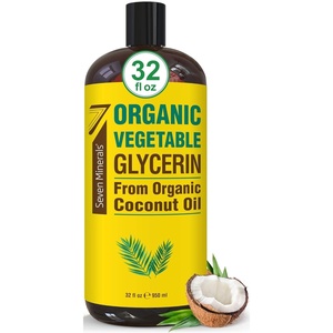 image:imageSeven Minerals Organic Vegetable Glycerin  Big 32 fl oz Bottle  No Palm Oil Made with Organic Coconut Oil  Therapeutical Grade Glycerine for DIYs  Hair Nails amp Skin Moisturizer  NonGmo