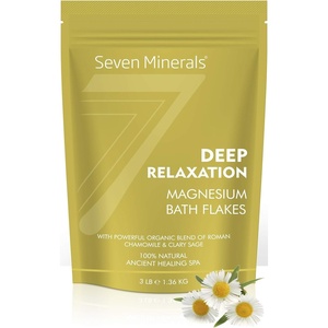 image:imageSeven Minerals SleepWell Magnesium Chloride Flakes 3lb  Absorbs Better Than Epsom Salt  Unique amp Natural Full Bath Soak Formula for Healthy Relaxation  with Cedarwood amp LavenderRoman Chamomile  Clary Sage