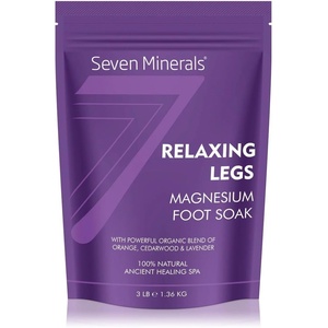 image:imageSeven Minerals SleepWell Magnesium Chloride Flakes 3lb  Absorbs Better Than Epsom Salt  Unique amp Natural Full Bath Soak Formula for Healthy Relaxation  with Cedarwood amp LavenderOrange